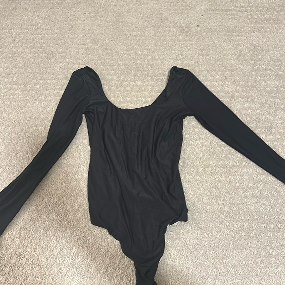Aerie Smoothiez line thing bodysuit, black, size S, never worn!!
